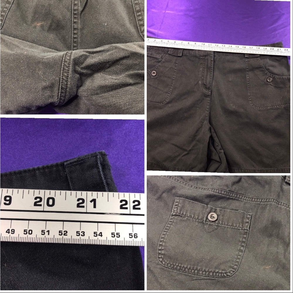 👉🏽👉🏽Dress Barn Solid Black Plus Size Short👉🏽 - Picture 6 of 8